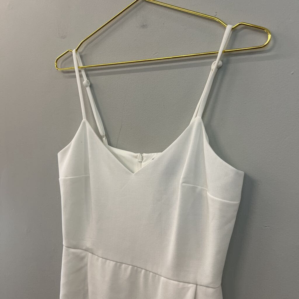 French Connection White V Neck Dress 6