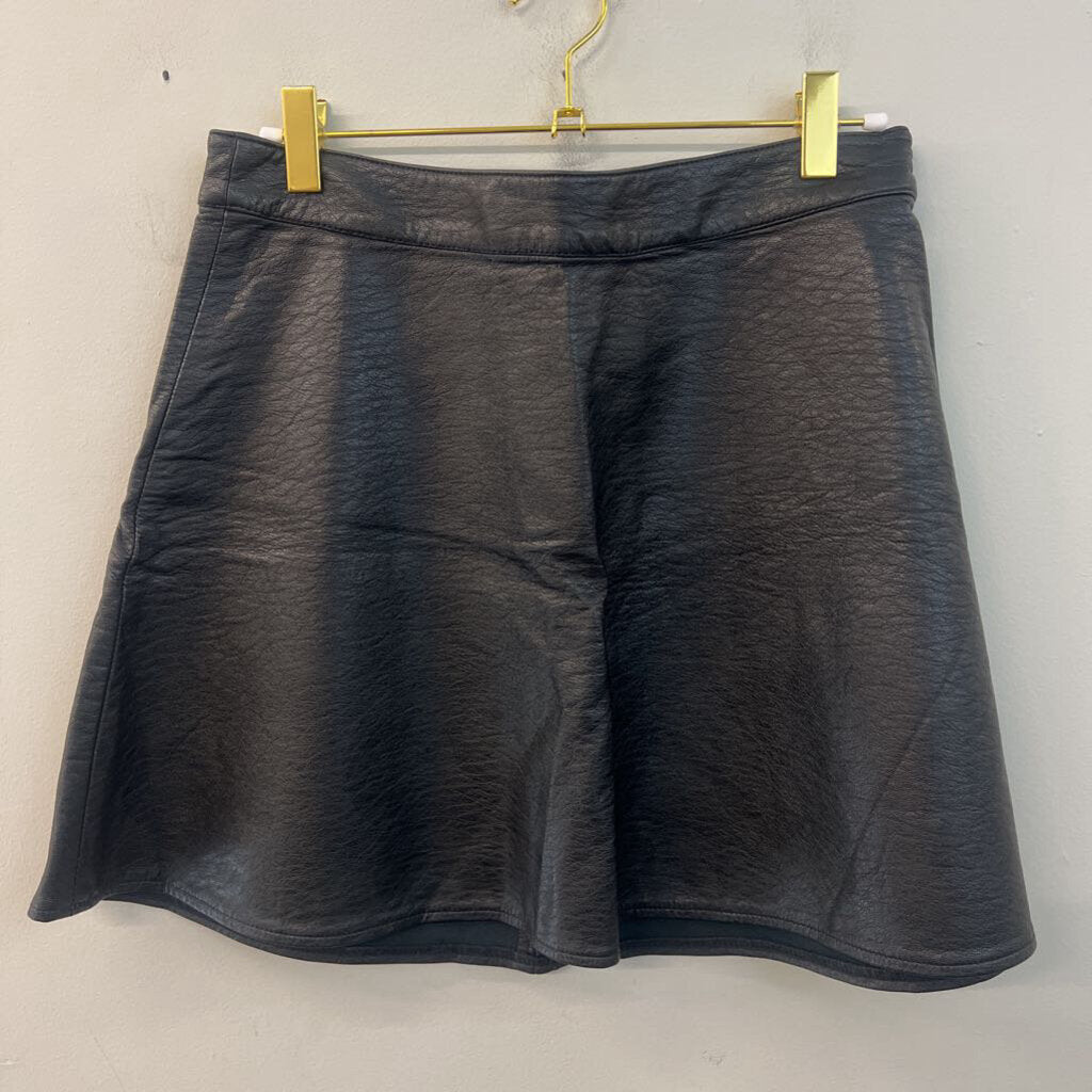 Black Faux Leather Skirt 8