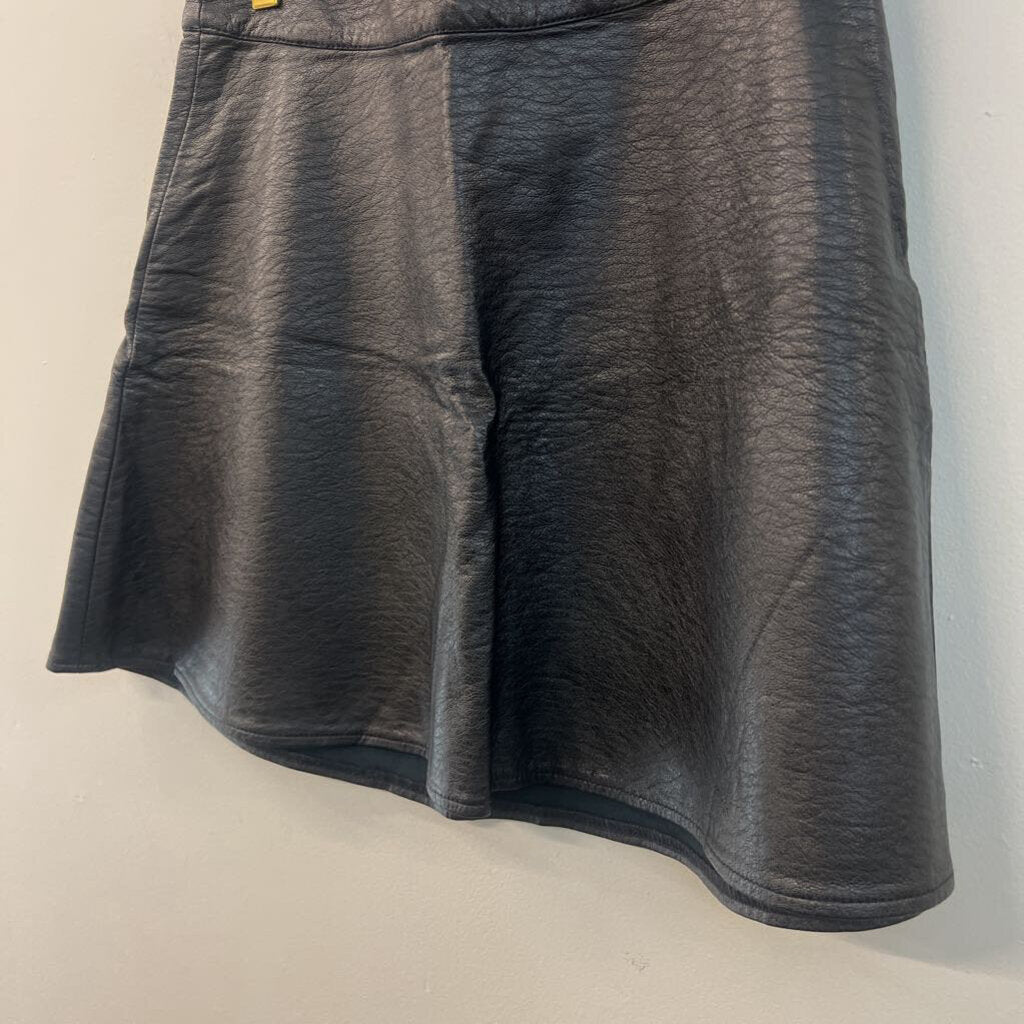 Black Faux Leather Skirt 8
