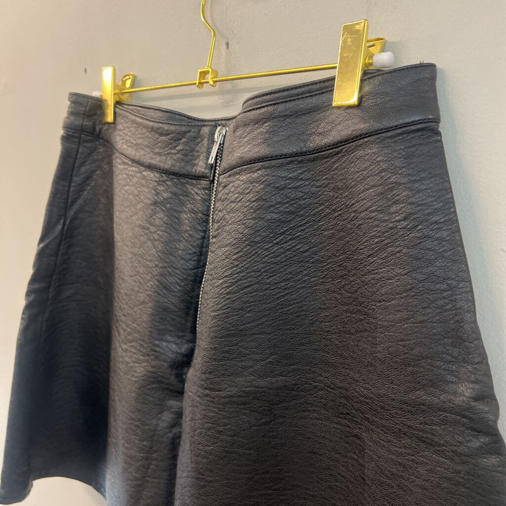 Black Faux Leather Skirt 8