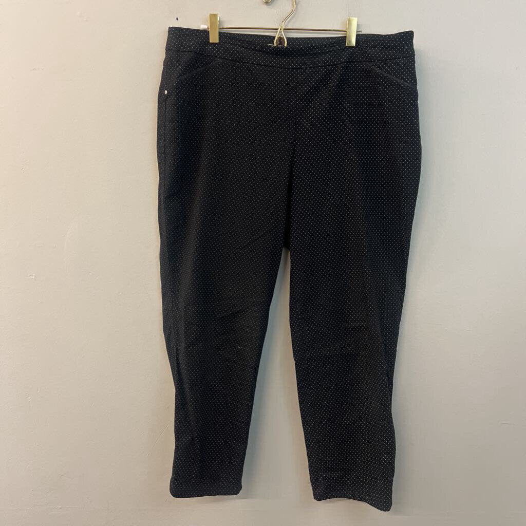Dalia Black/ White Polka Dot Pants 16W