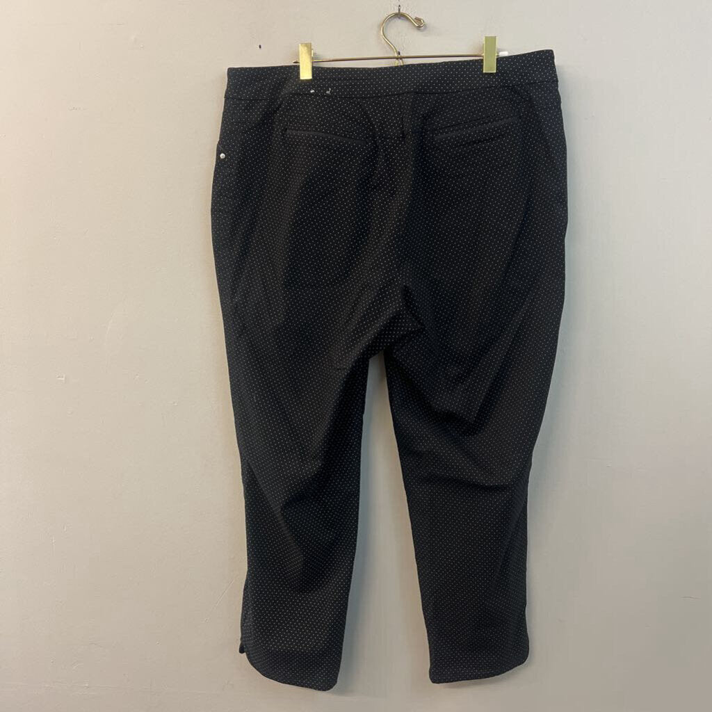 Dalia Black/ White Polka Dot Pants 16W
