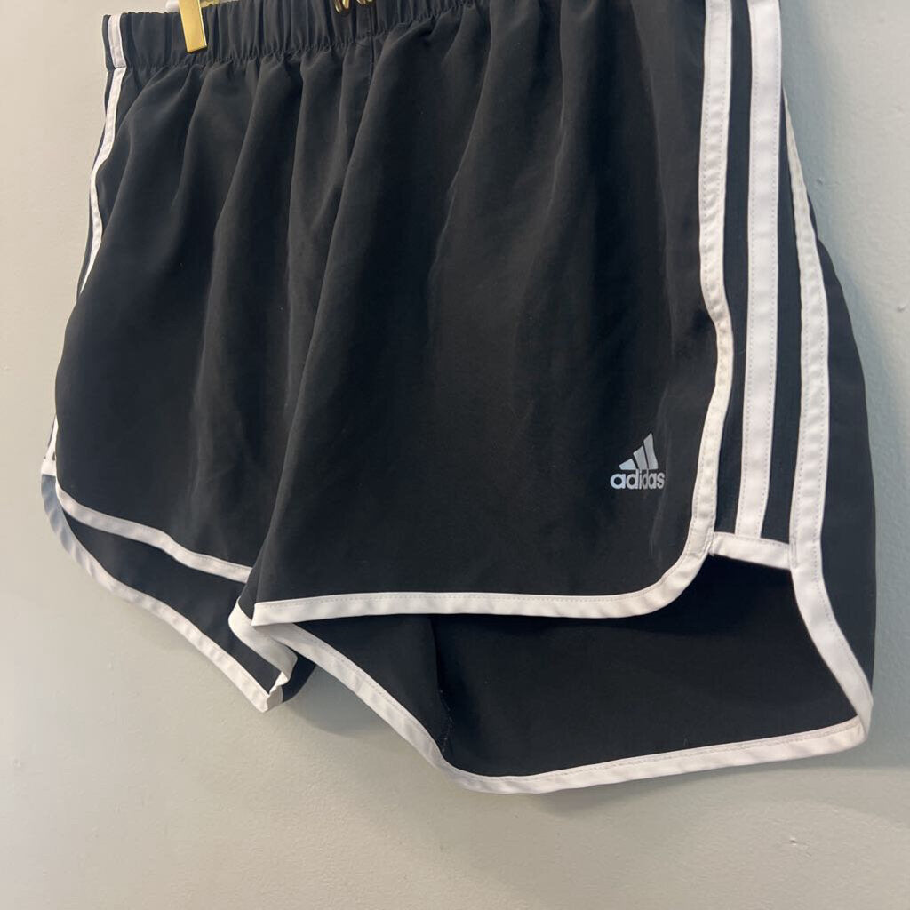 Adidas Black/ White Athletic Shorts Medium