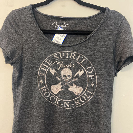 Fender Grey Short Sleeve Graphic Tee Small
