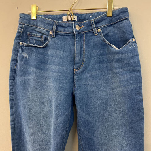 Loft Medium Wash The Girlfriend Jeans 28