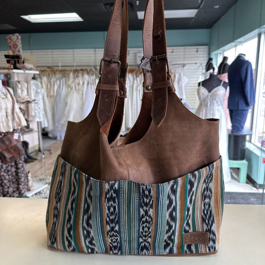 Nena and Co Alejandra Javana Caoba Leather Purse