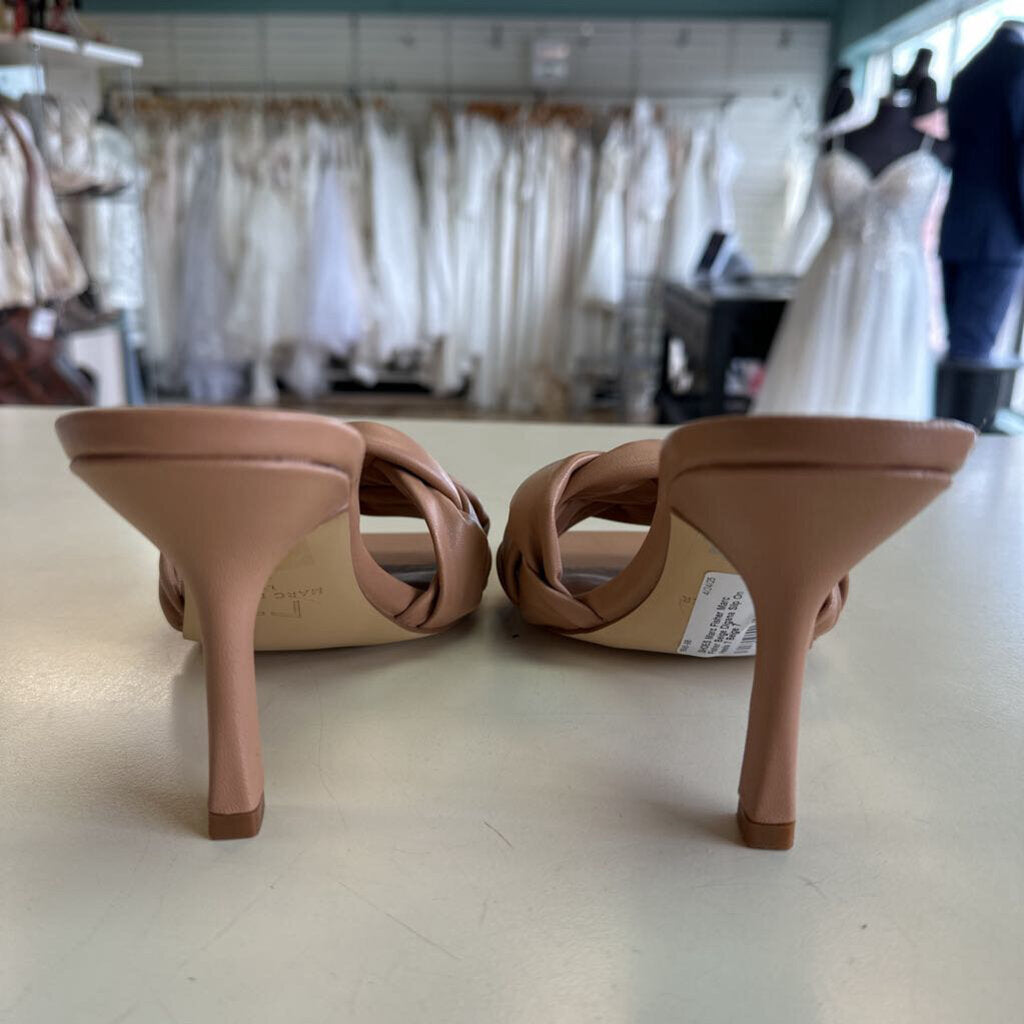 Marc Fisher Beige Digana Slip On Heels 7