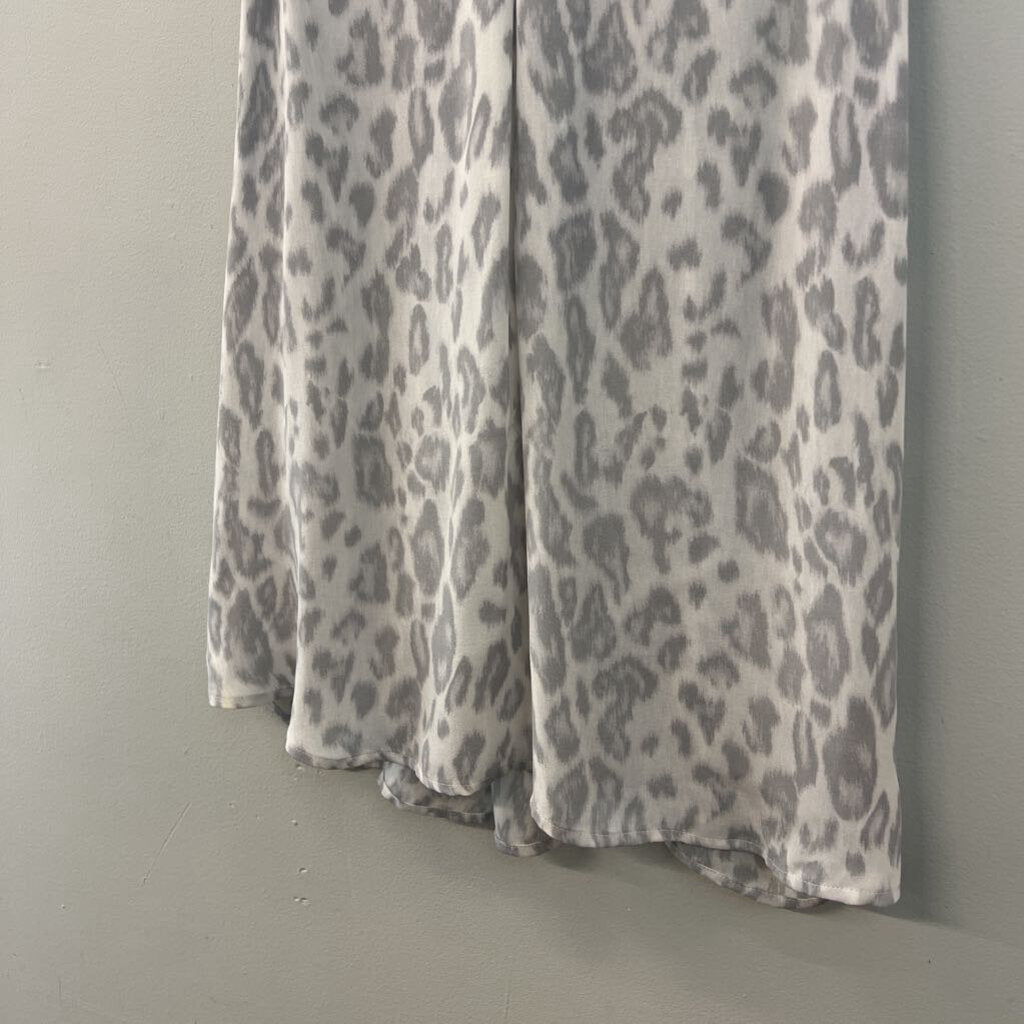 Joie 100% Silk Grey Animal Print Tank Top Small