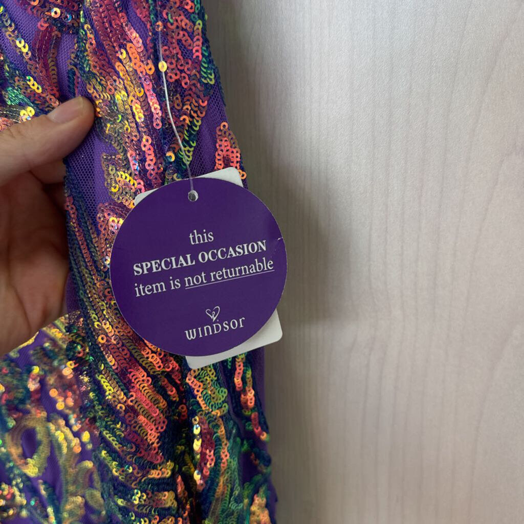 Windsor Strappy Fitted Sequin Dress 3/4