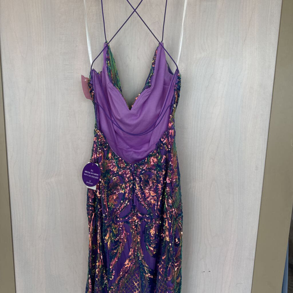 Windsor Strappy Fitted Sequin Dress 3/4