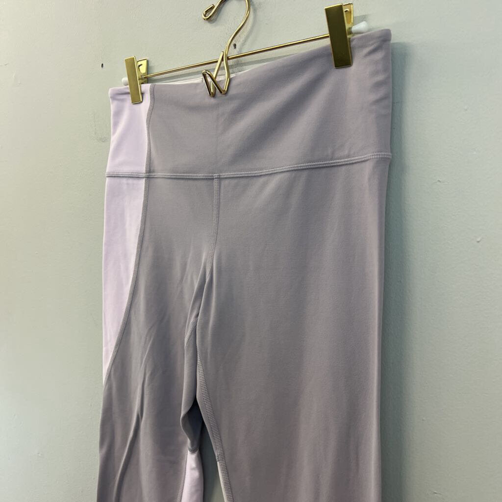 Athleta Purple Color Block Cropped Leggings Medium