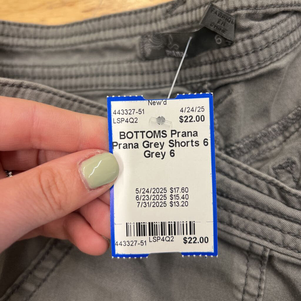 Prana Grey Shorts 6