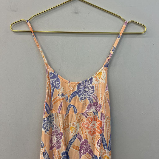 Urban Outfitters Orange/ Multi Tropical Print Tunic Top Extra Small