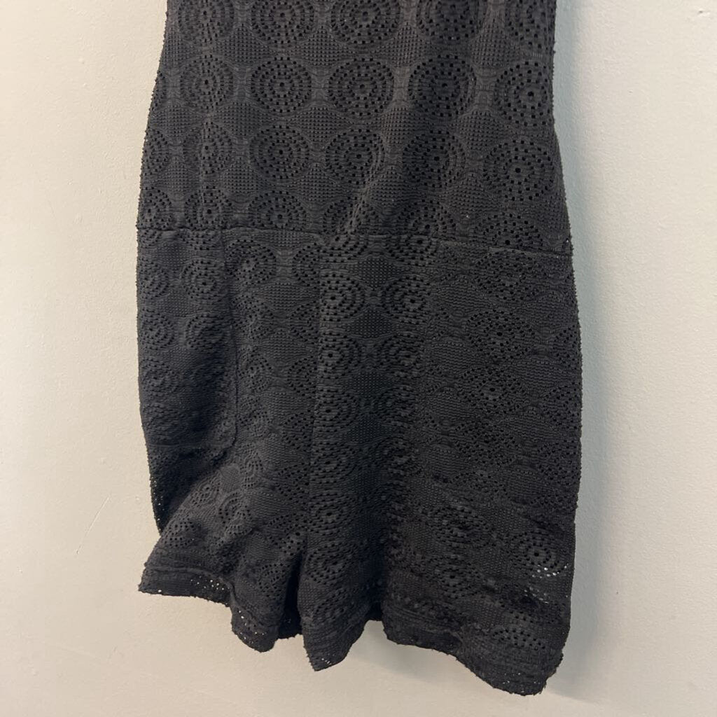 Entro Black Lace Romper Small