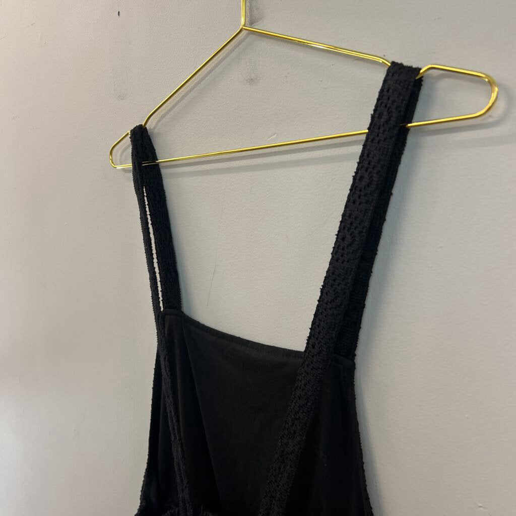 Entro Black Lace Romper Small