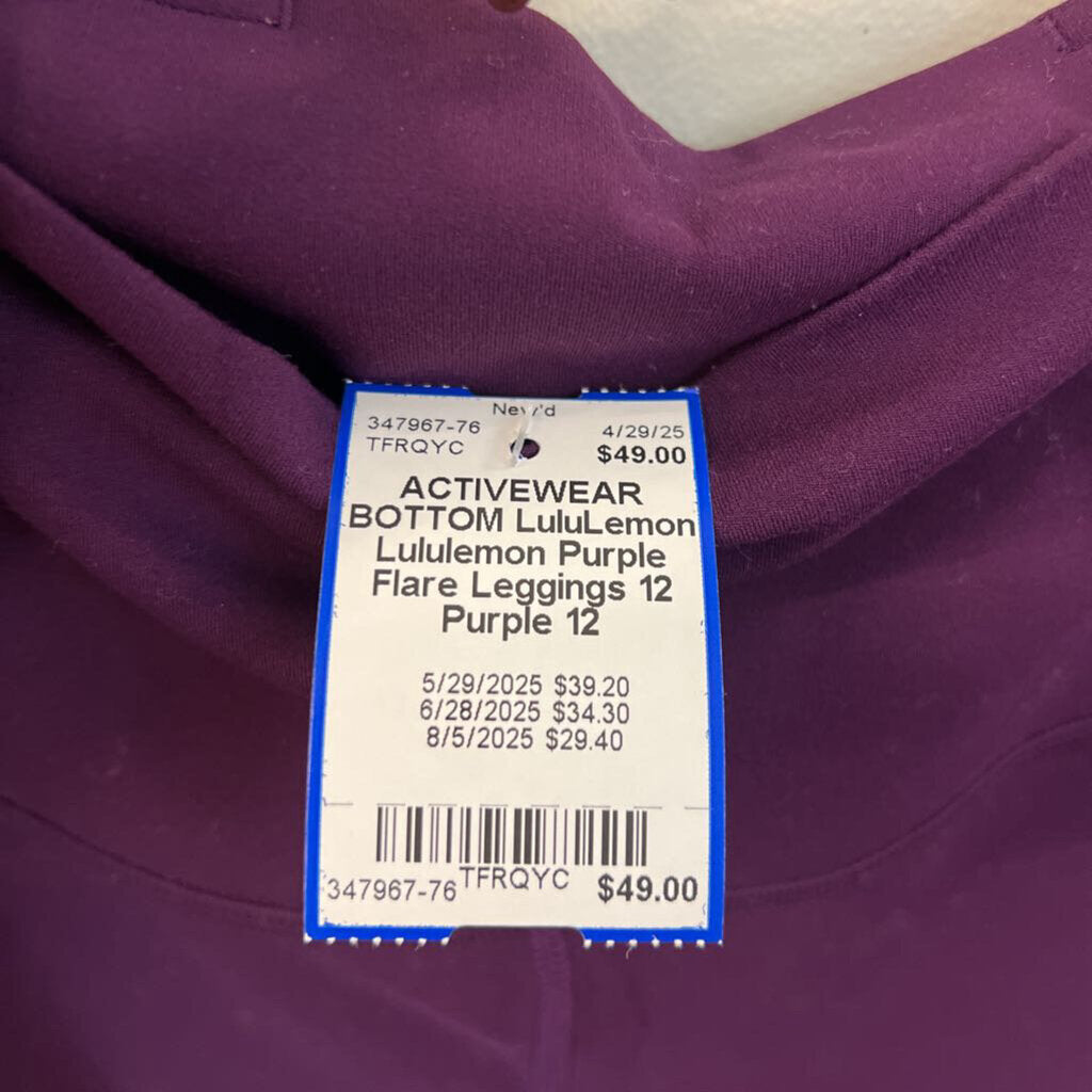 Lululemon Purple Flare Leggings 12