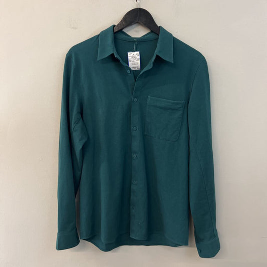 Lululemon Teal Long Sleeve Button Down Top Medium
