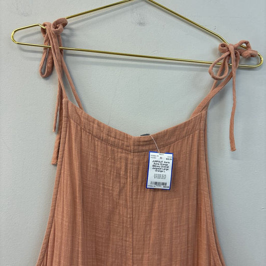 Aerie Orange Billowy Overall Jumpsuit Large