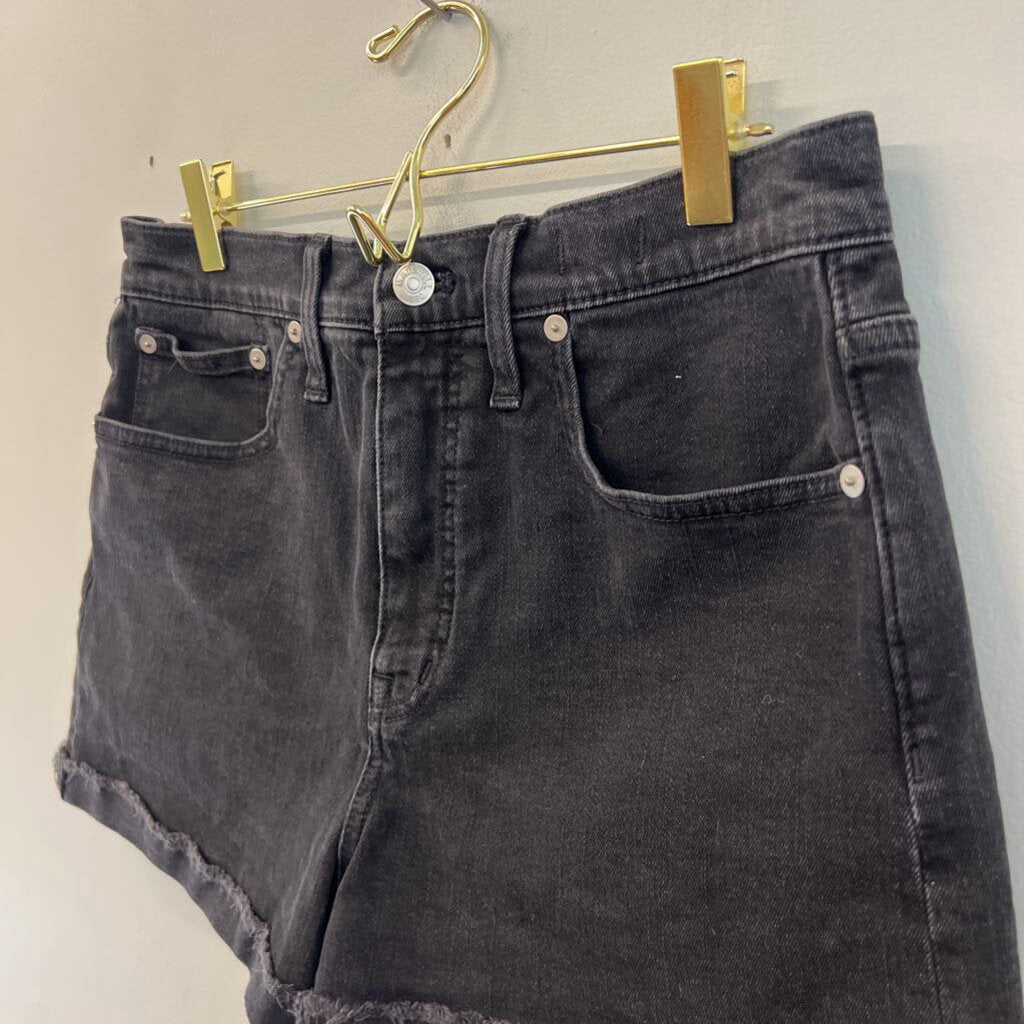 Madewell Black Denim High Rise Shorts 27