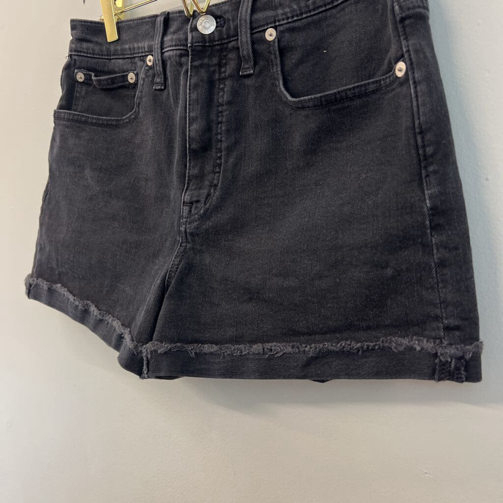 Madewell Black Denim High Rise Shorts 27