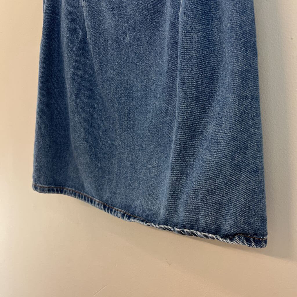 Asos Medium Wash Denim Wrap Skirt 12 UK (8 US)