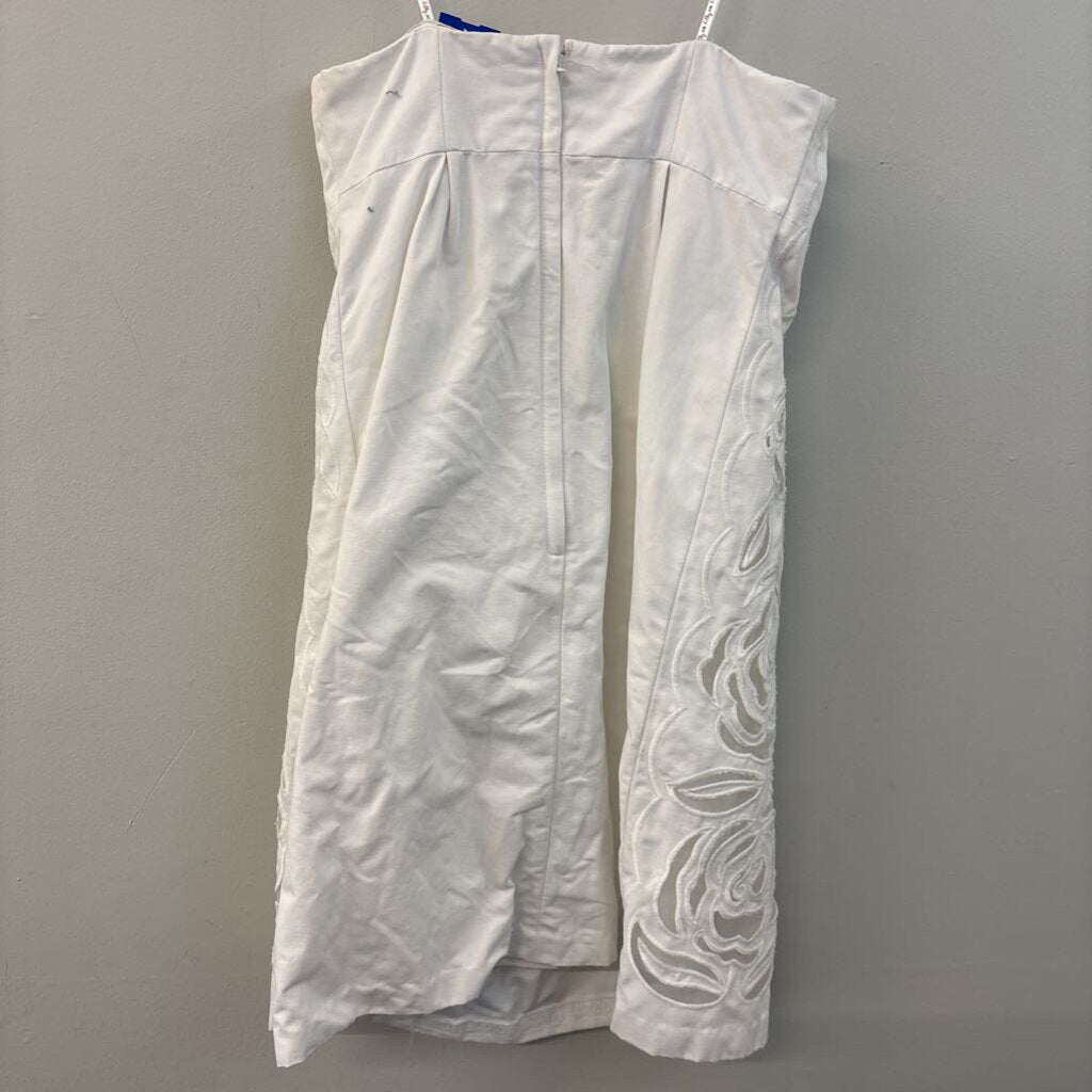 Lilly Pulitzer White Strapless Flower Detail Dress 0