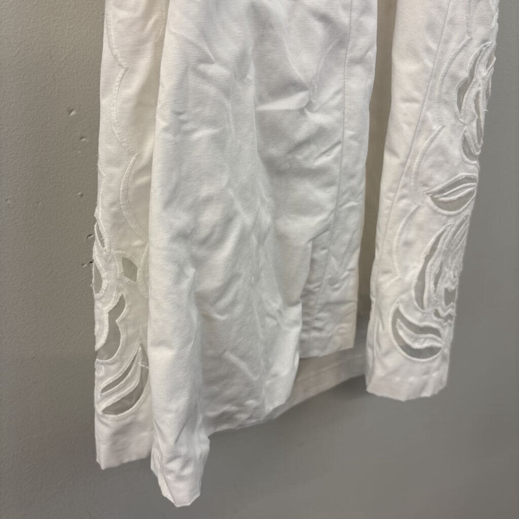 Lilly Pulitzer White Strapless Flower Detail Dress 0