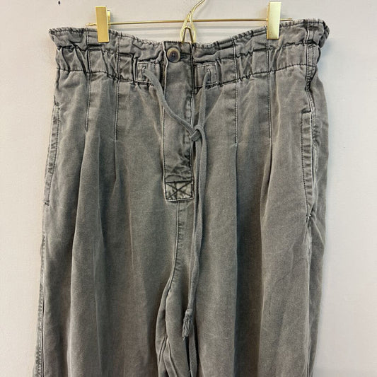 Free People Green Margate Pleated Drawstring Pants Medium
