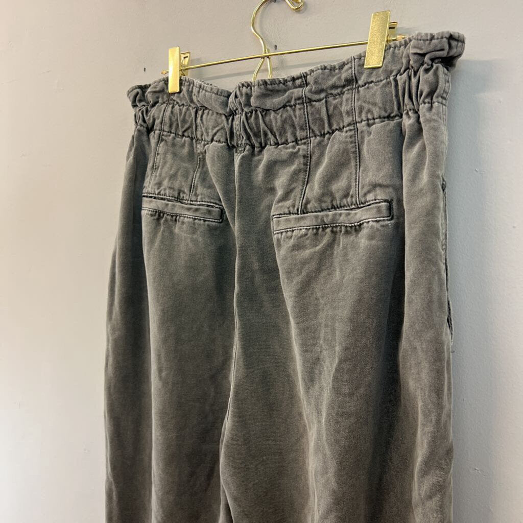 Free People Green Margate Pleated Drawstring Pants Medium