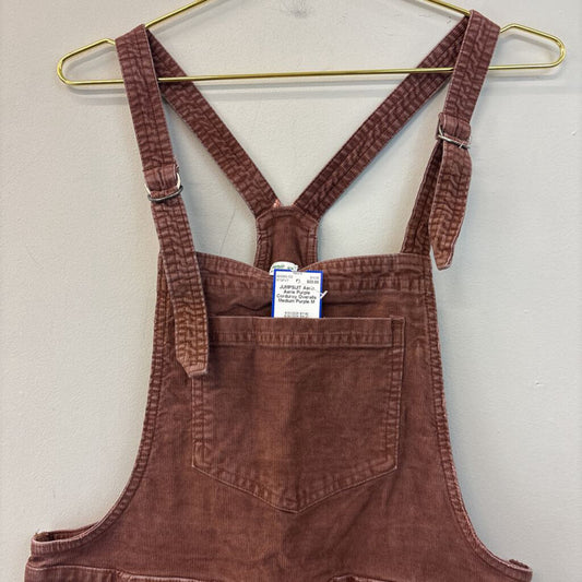 Aerie Purple Corduroy Overalls Medium