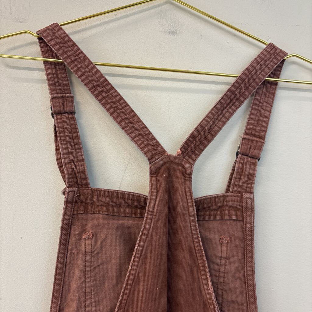 Aerie Purple Corduroy Overalls Medium