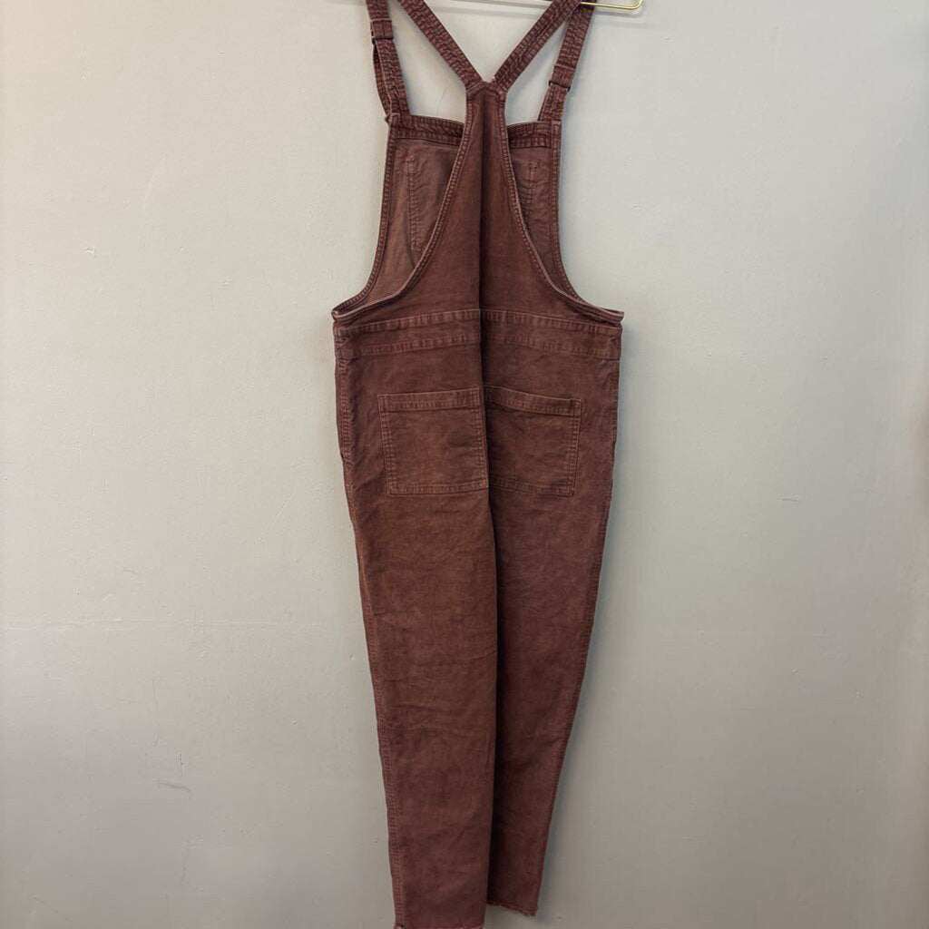 Aerie Purple Corduroy Overalls Medium