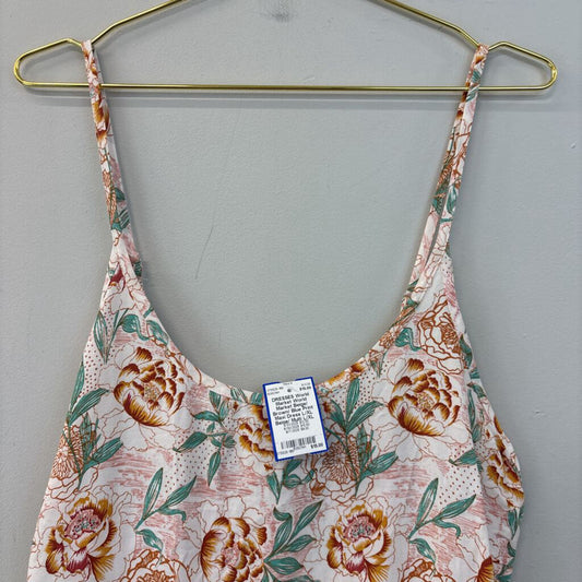 World Market Beige/ Brown/ Blue Print Maxi Dress L/XL