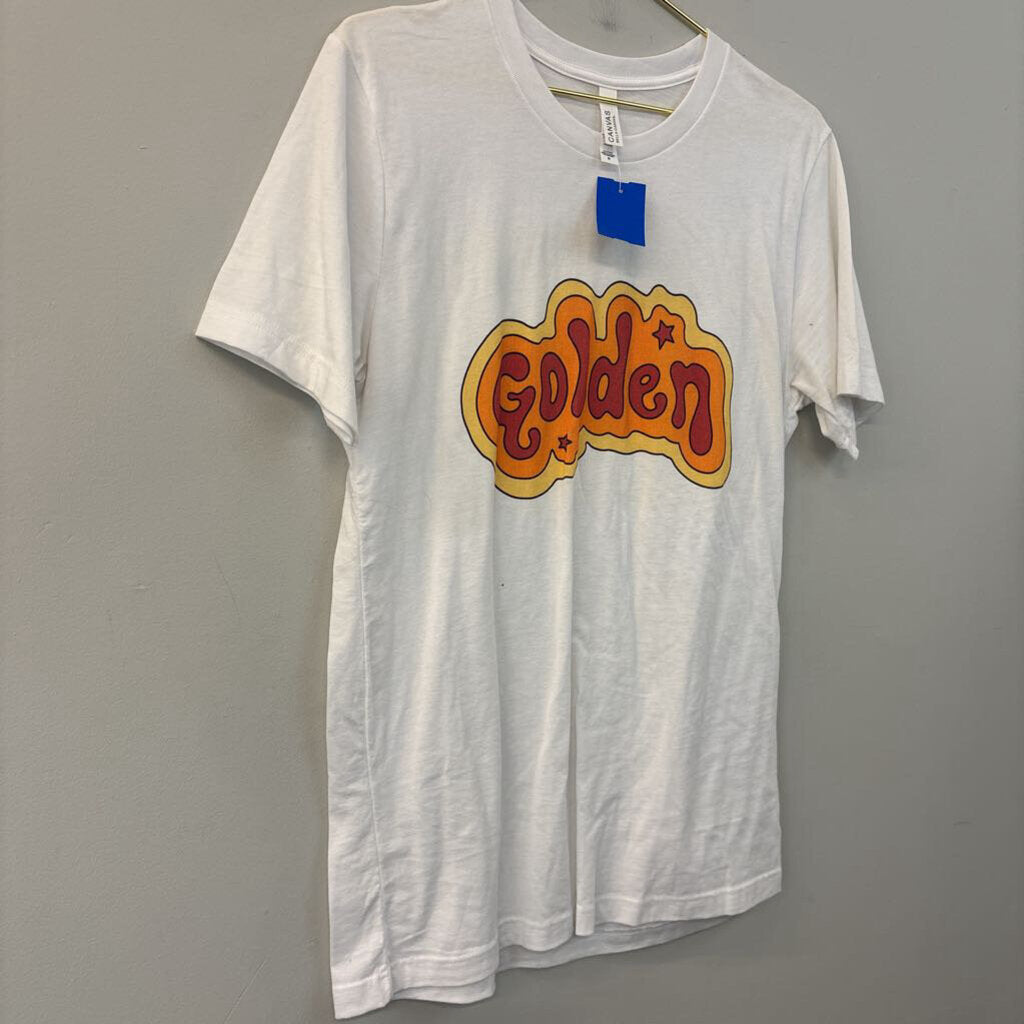 Canvas White/ Multi Golden Short Sleeve Graphic Tee Medium