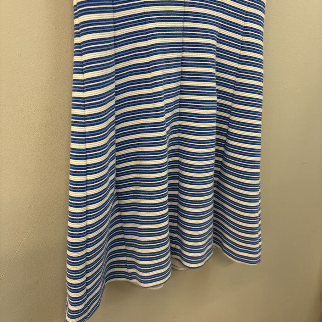 Lilly Pulitzer Blue/ White Striped Short Sleeve Dress Medium