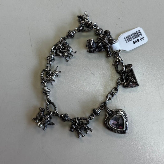 Brighton Silver Dog Charm Bracelet