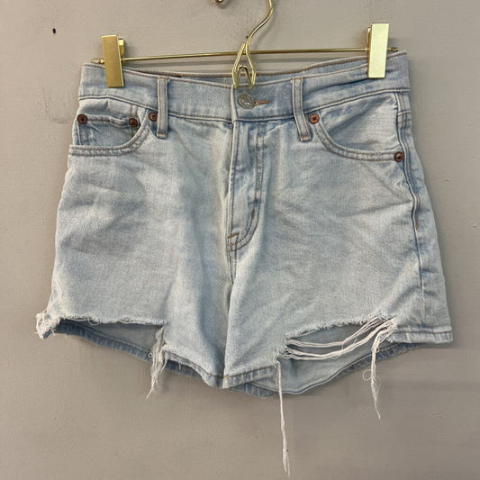 American Eagle Light Wash Denim Shorts 000