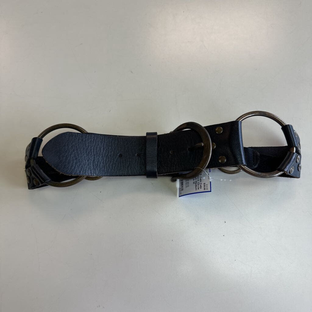 Cabi Thick Black Circle Detail Belt Medium