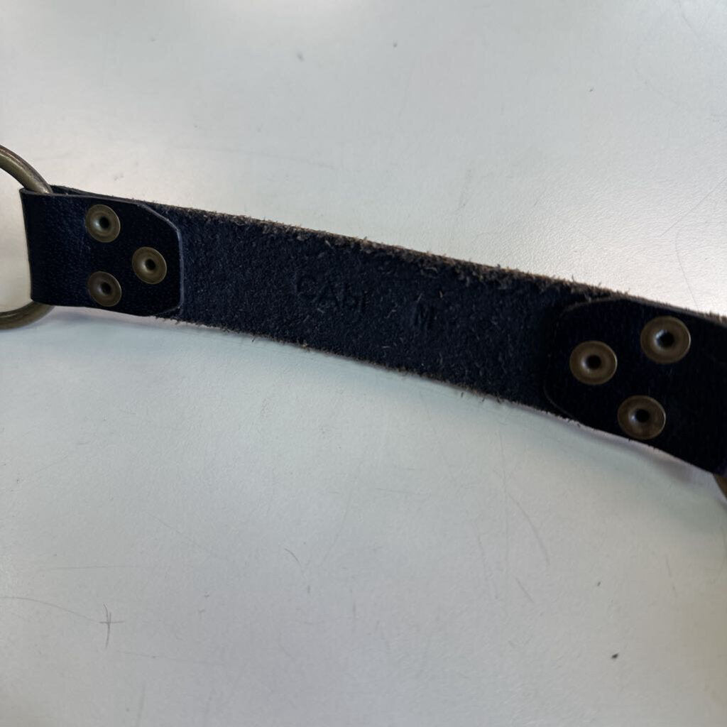 Cabi Thick Black Circle Detail Belt Medium