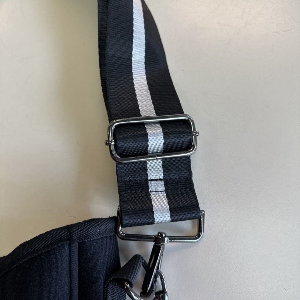 Haute Shore Black/ Grey Neoprene Crossbody Purse