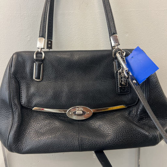 Coach Black Pebbled Leather Madison Purse