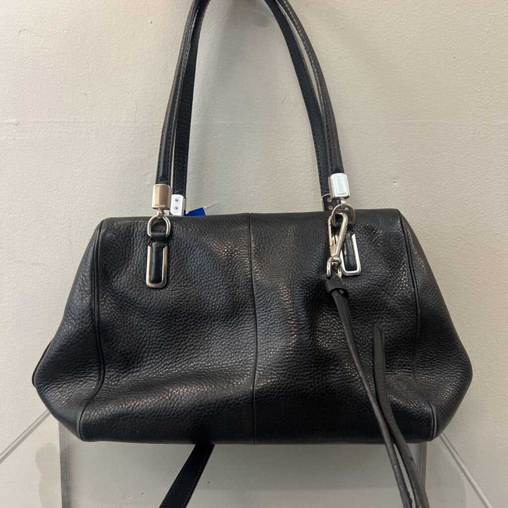 Coach Black Pebbled Leather Madison Purse