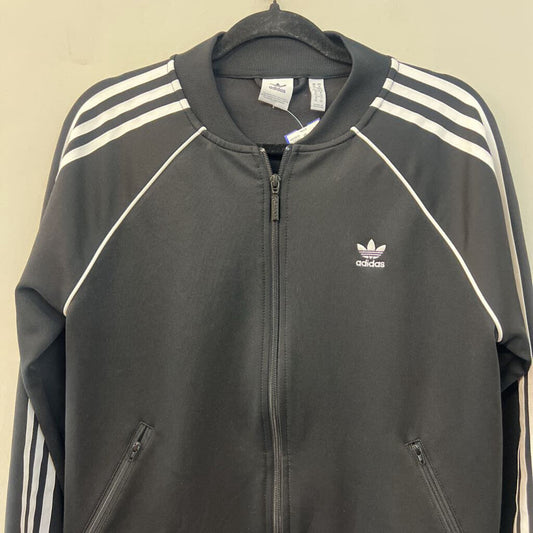 Adidas Black/ White Classic Zip Up Jacket Medium