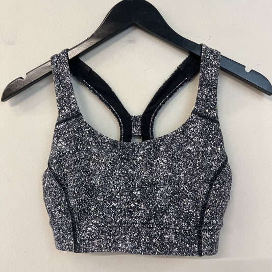Lululemon Black/ Grey Speckled Print Sports Bra 6