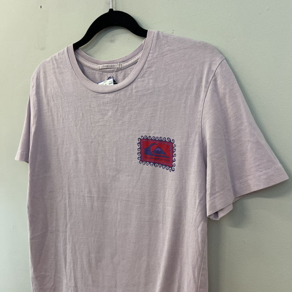 Quicksilver Purple Short Sleeve Graphic Tee Extra Small