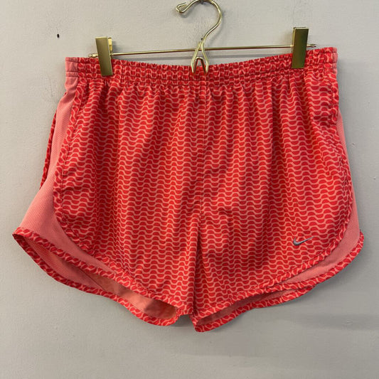 Nike Orange Print Athletic Shorts Medium