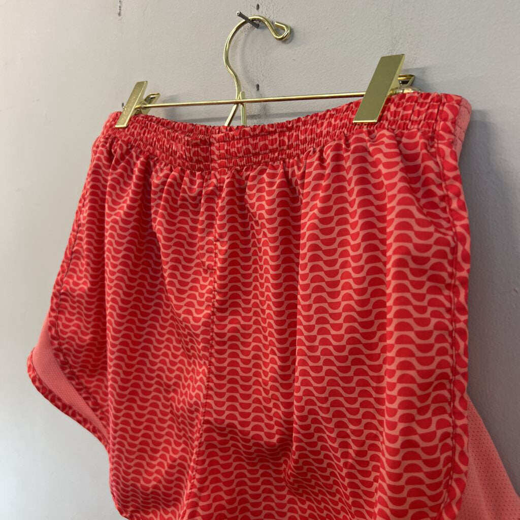 Nike Orange Print Athletic Shorts Medium