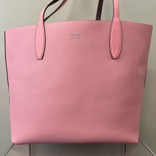 Kate Spade Pink/ Blue Print Reversible Tote Purse