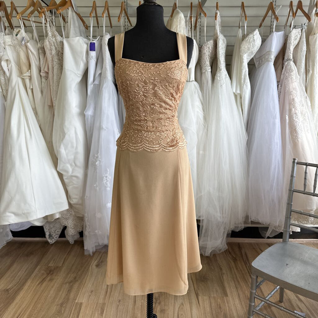 Sally Gold Sequin Lace Two Piece Extra Large