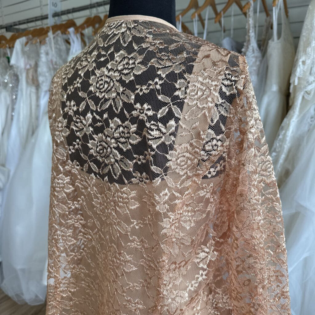 Sally Gold Sequin Lace Two Piece Extra Large